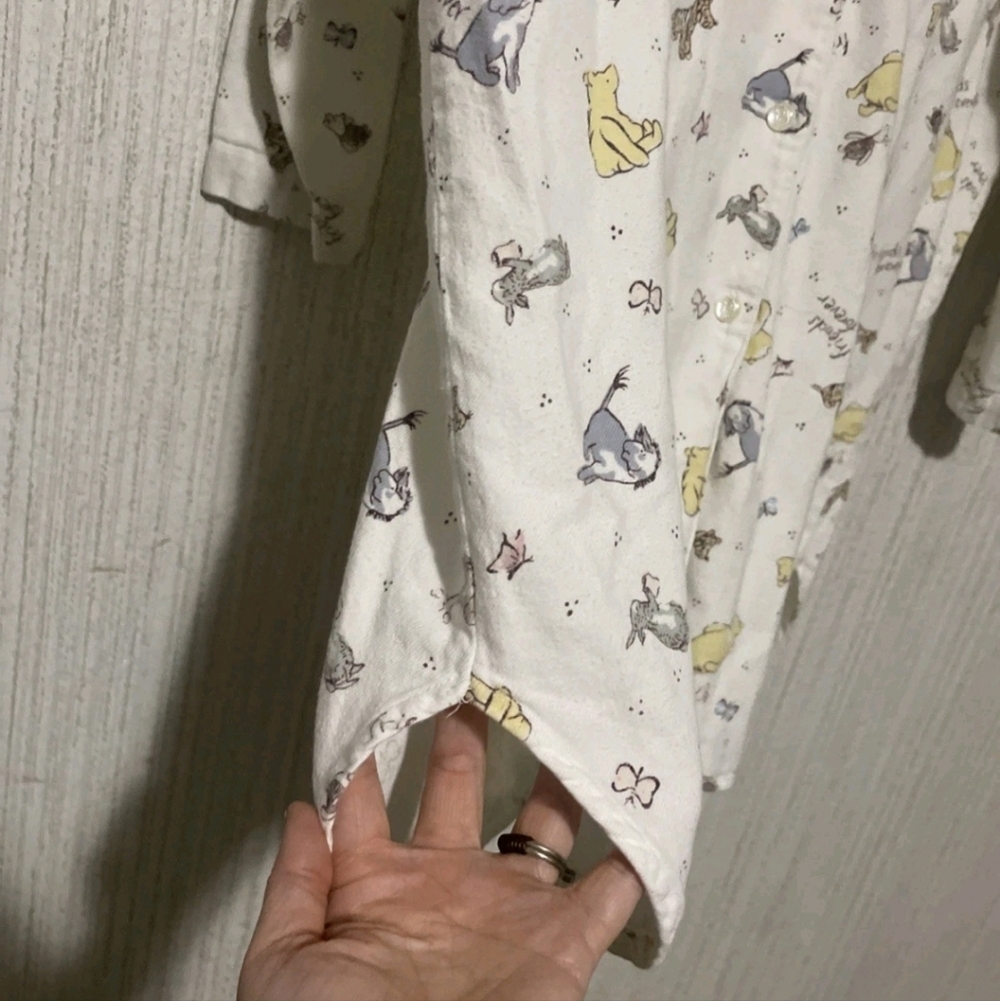 Vintage Disney Size Large Nightgown Sleep Shirt Winnie The Pooh - Picture 5 of 10